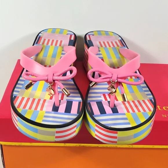 Kate Spade Multi-colored platform sandals - Picture 2 of 6